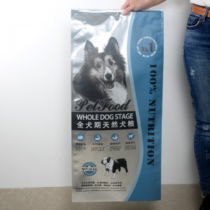 10kg πλαστικό τσάντα για τα τρόφιμα τροφίμων κατασκευαστής τσάντα για τα ζώα