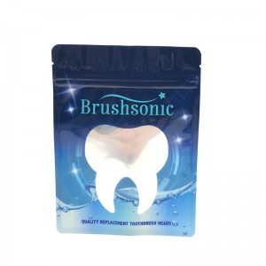 Υψηλής ποιότητας έθιμο σχεδιασμό μυρωδιά απόδειξη φύλλο αλουμινίου διαφανή πλαστική σακούλα οδοντόβουρτσα