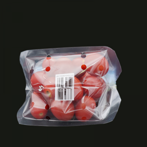 Eco-friend σαφής πλαστική τσάντα συσκευασίας ziplock λαχανικών με τρύπες εξαερισμού