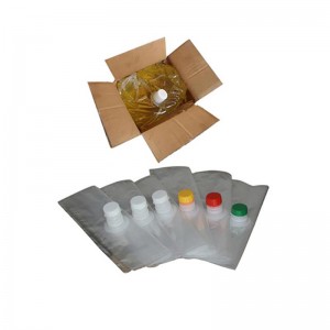 Υγρό Συσκευασμένο Προσαρμοσμένη πλαστική τσάντα σε κουτί Χυμός πόσιμου νερού 5 L Aseptic Πακέτα τσάντα για το γάλα